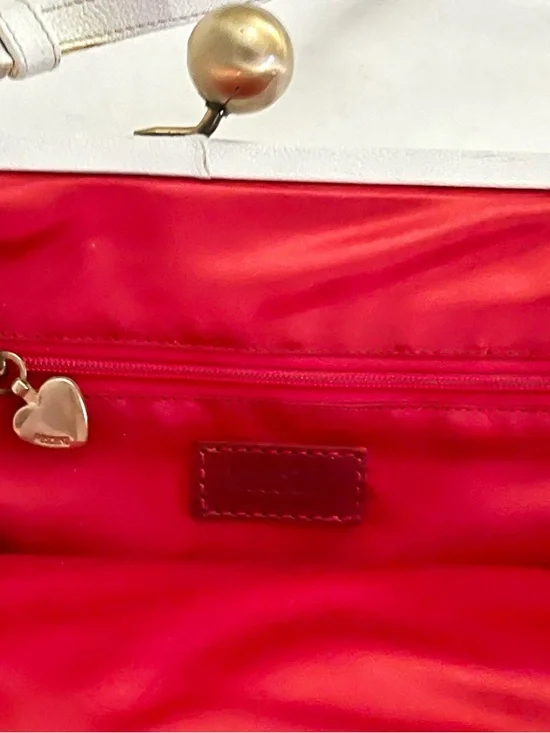 RARE Vintage Moschino Leather Bag Sailor Nautical Made In Italy Brand New No Tag - Picture 9 of 12